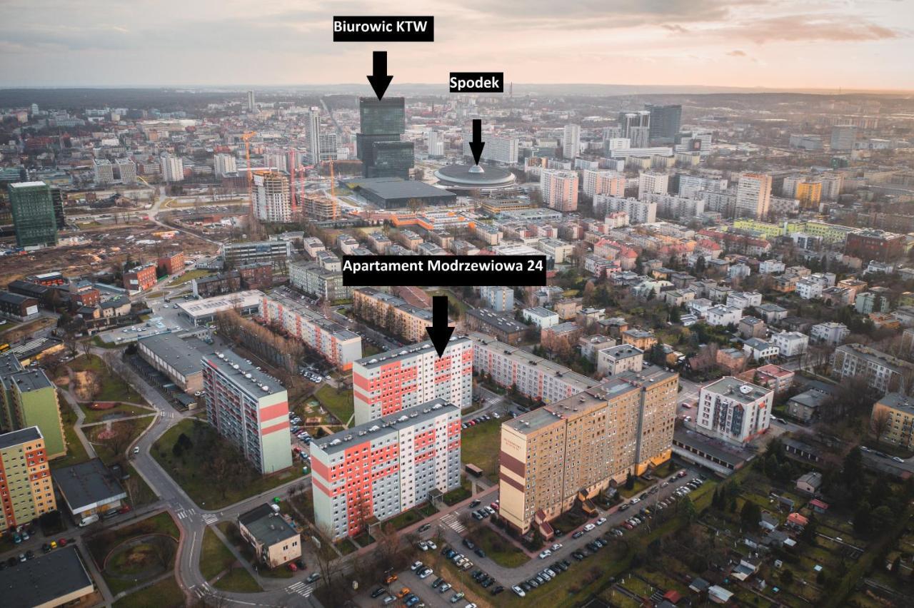 شقة Katowice Apartament Spodek Modrzewiowa 24 المظهر الخارجي الصورة